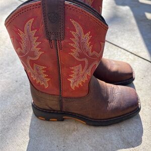 Ariat Kids Brown and Red Boots